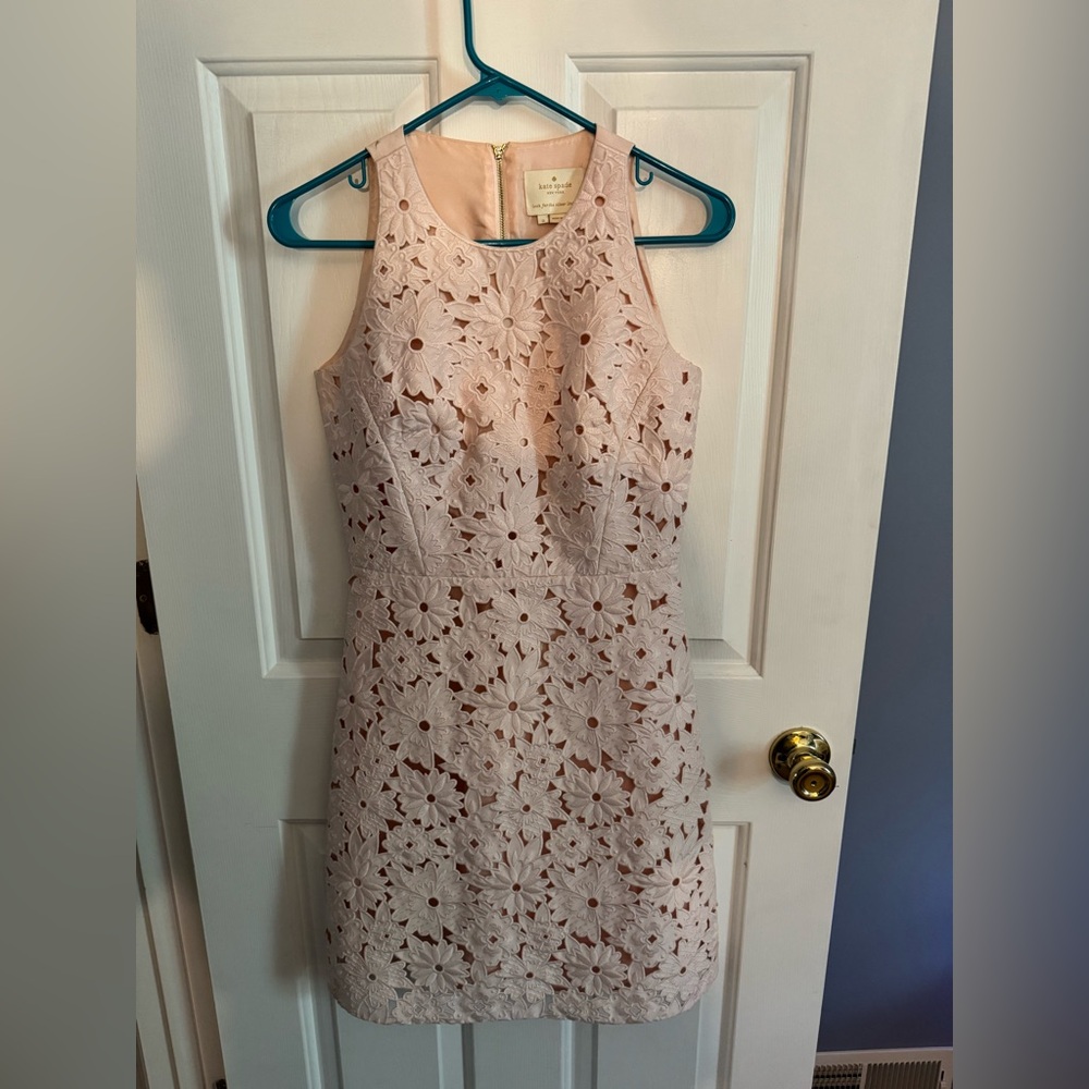 Kate Spade Pink Sheath Mini Dress Halter Sleeveless